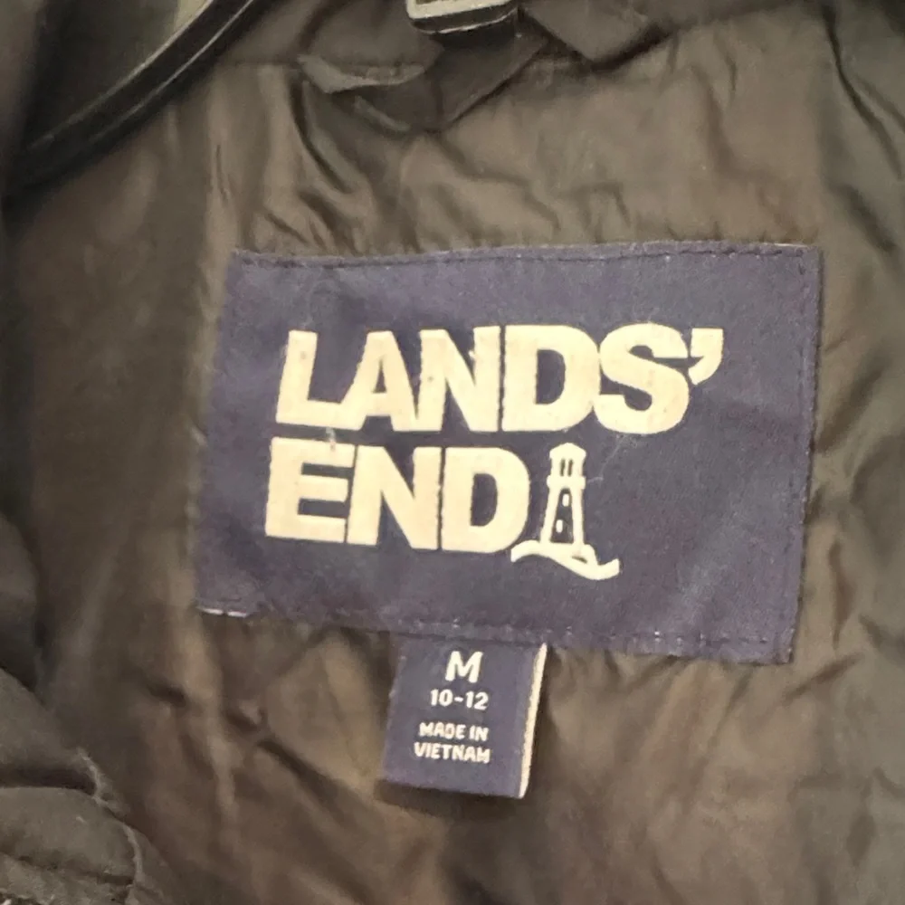 Lands' End Midnight Black Quilted Vest - Picture 2 of 2